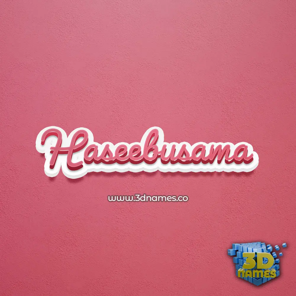 haseebusama in Red Scribble style - 3D name wallpaper haseebusama in Red Scribble style - 3D name wallpaper