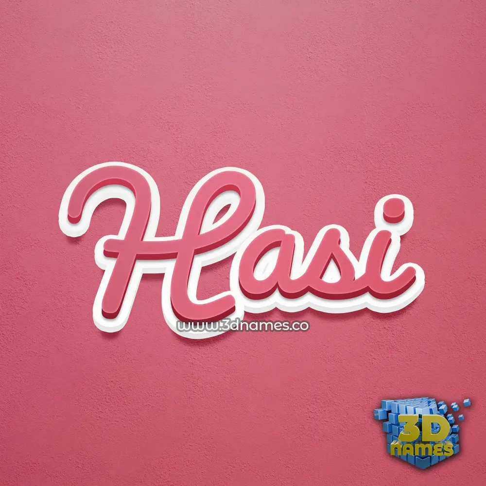hasi in Red Scribble style - 3D name wallpaper hasi in Red Scribble style - 3D name wallpaper