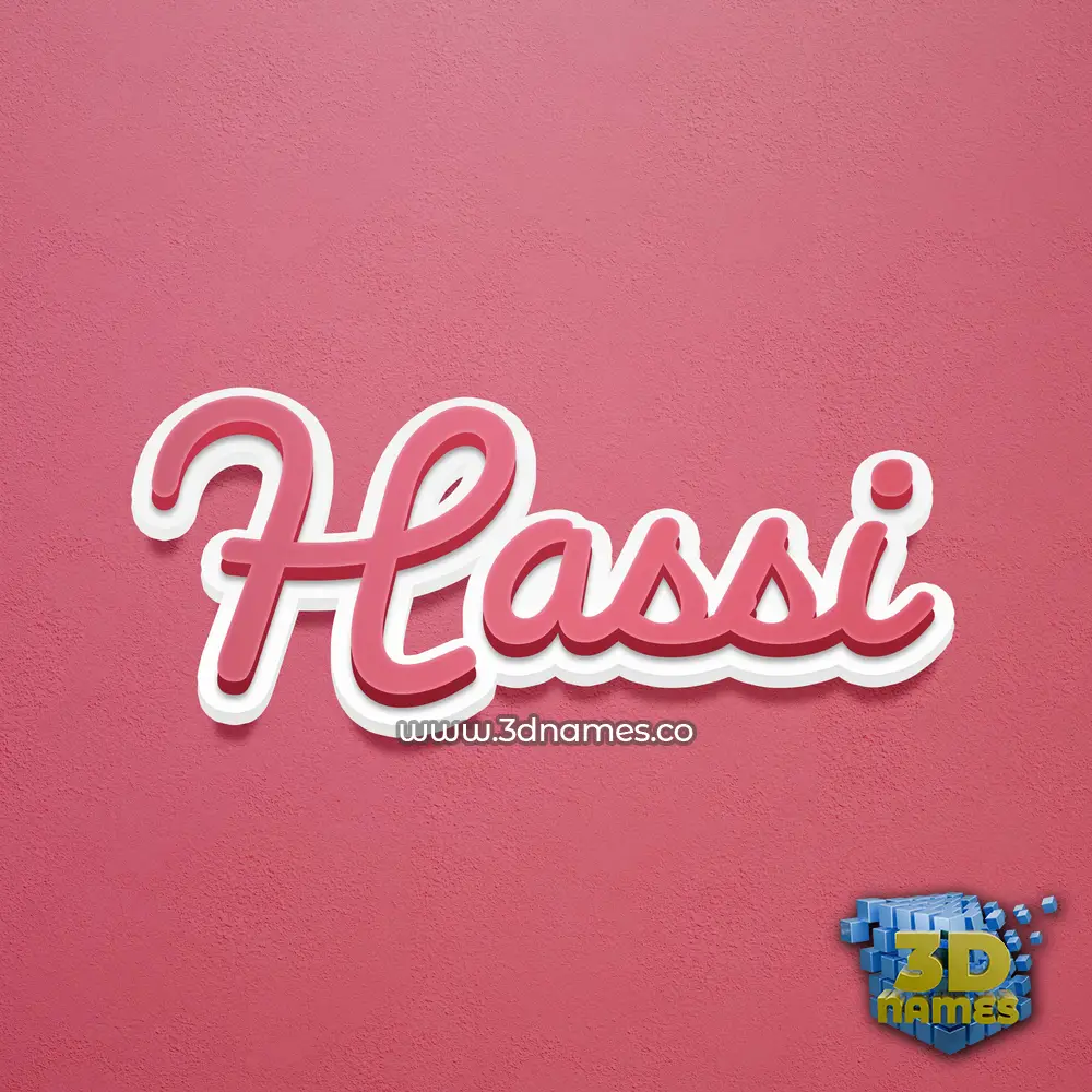 hassi in Red Scribble style - 3D name wallpaper hassi in Red Scribble style - 3D name wallpaper