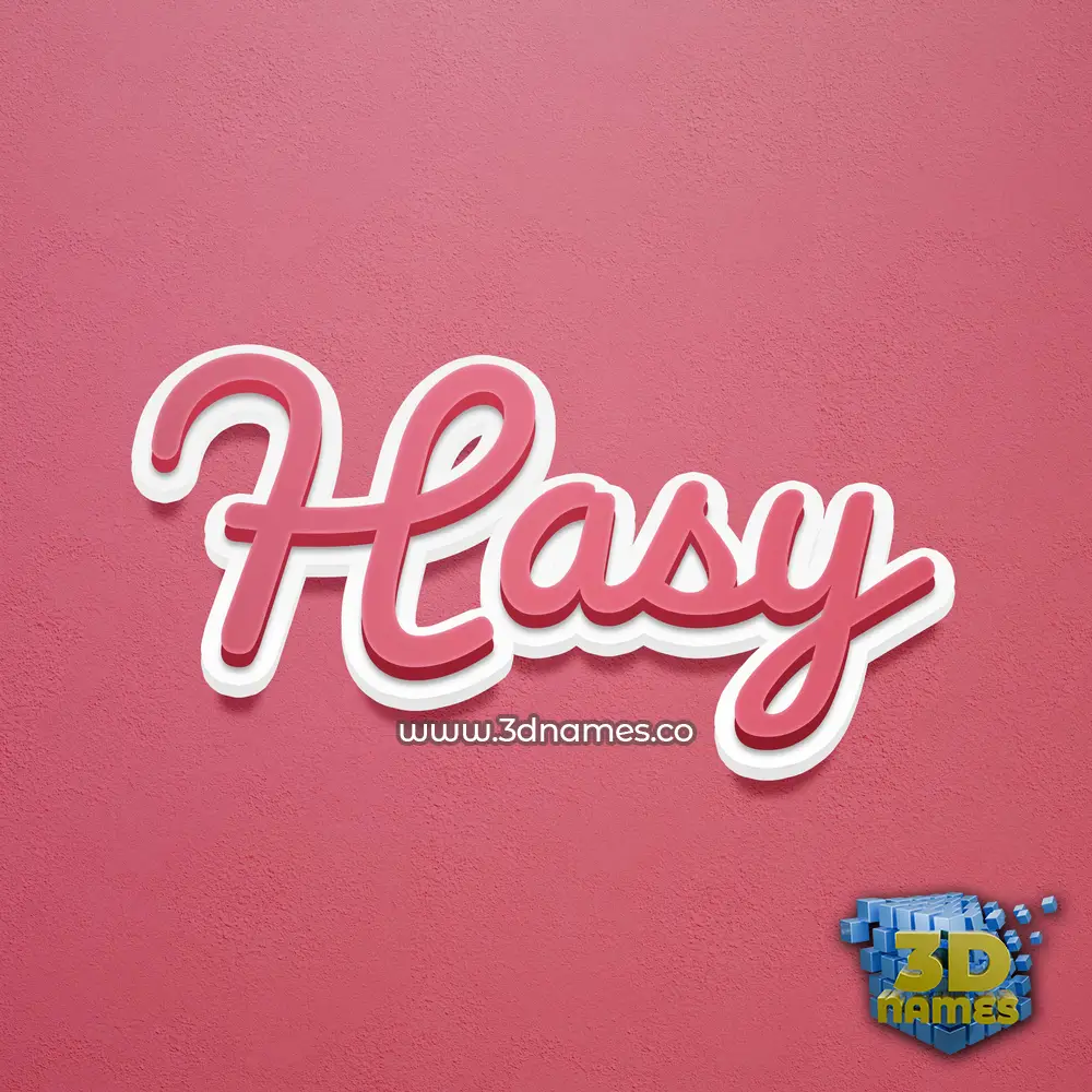 hasy in Red Scribble style - 3D name wallpaper hasy in Red Scribble style - 3D name wallpaper