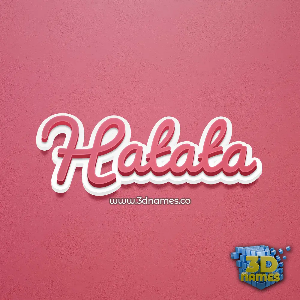 hatata in Red Scribble style - 3D name wallpaper hatata in Red Scribble style - 3D name wallpaper