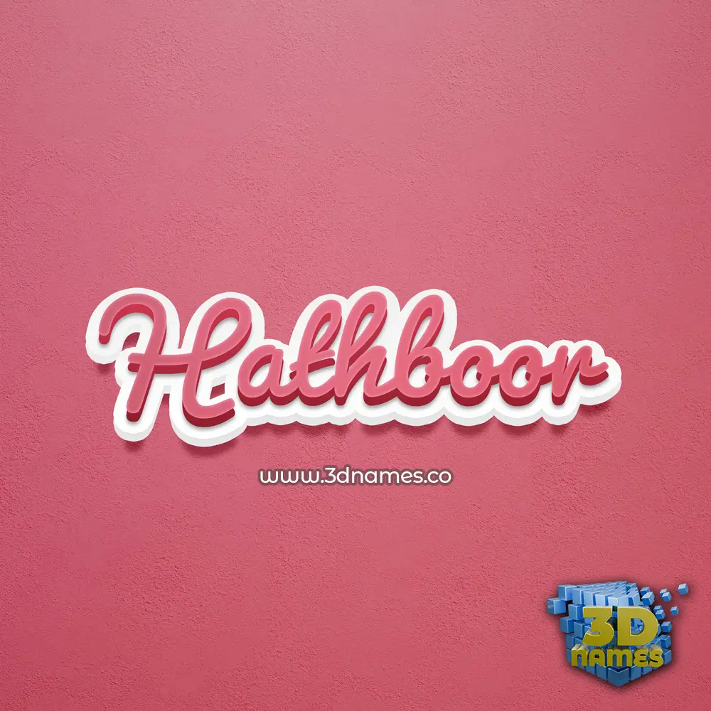 hathboor in Red Scribble style - 3D name wallpaper hathboor in Red Scribble style - 3D name wallpaper