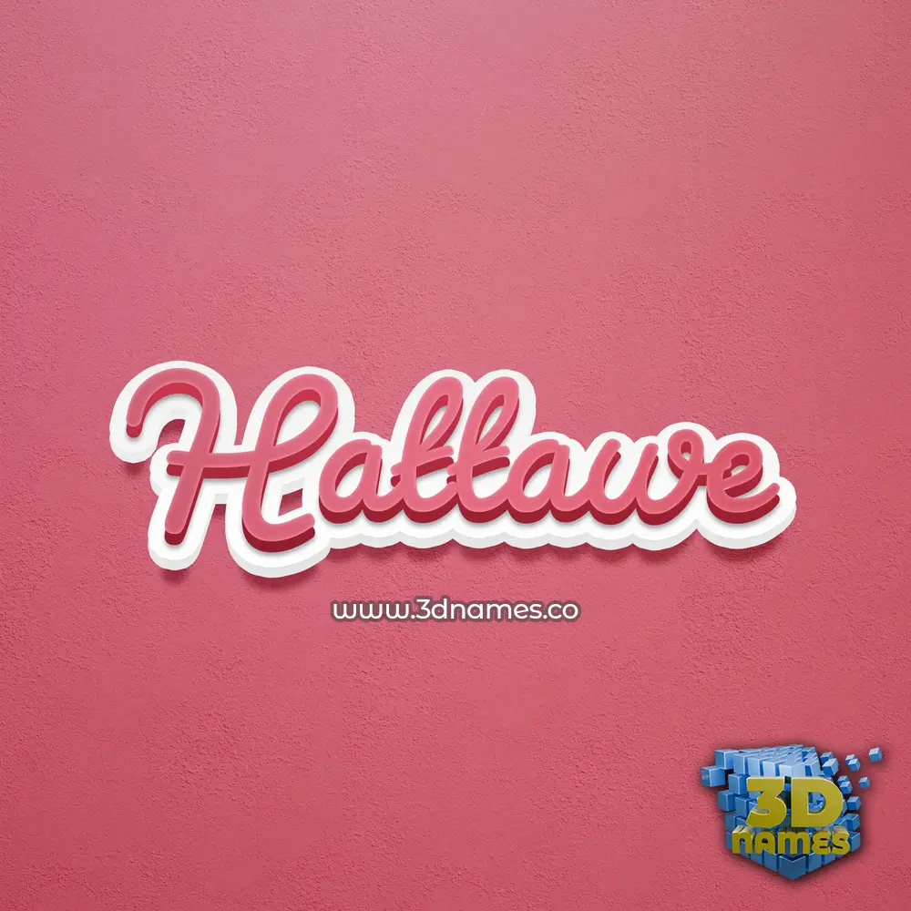 hattawe in Red Scribble style - 3D name wallpaper hattawe in Red Scribble style - 3D name wallpaper
