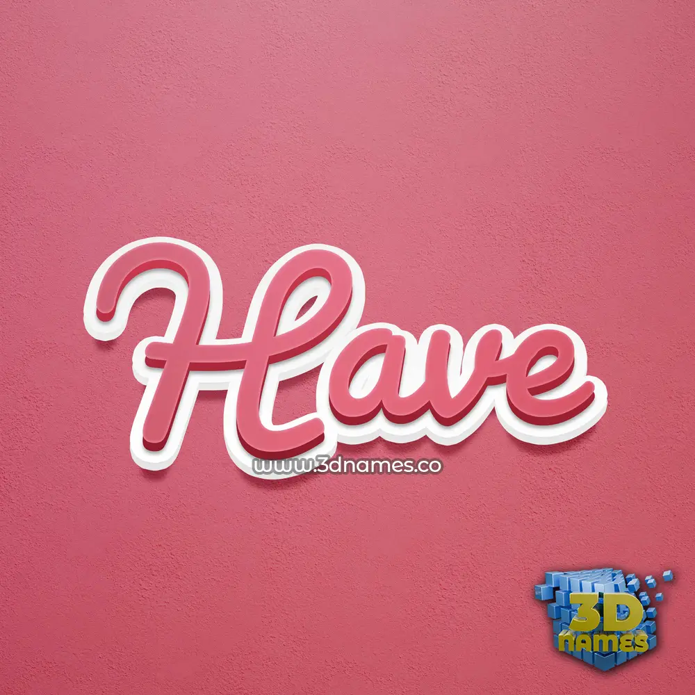 have in Red Scribble style - 3D name wallpaper have in Red Scribble style - 3D name wallpaper