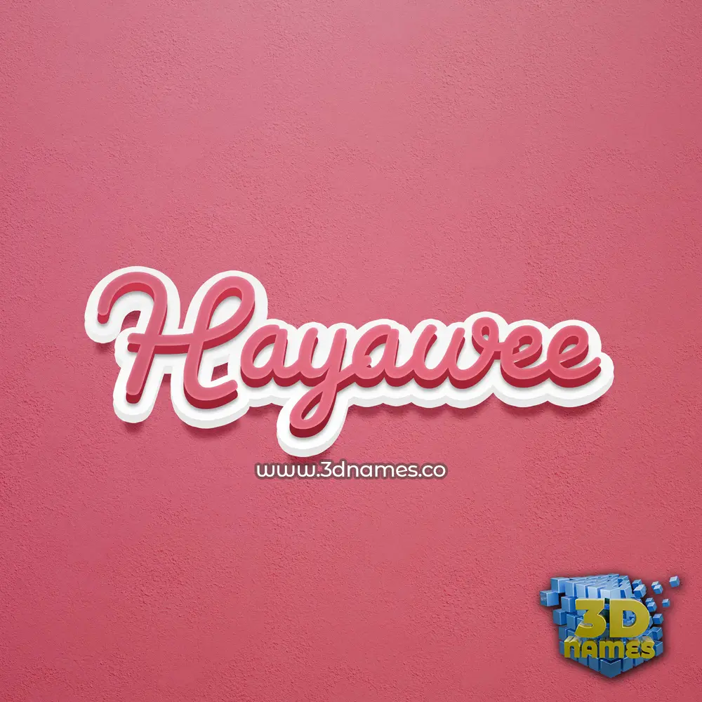 hayawee in Red Scribble style - 3D name wallpaper hayawee in Red Scribble style - 3D name wallpaper