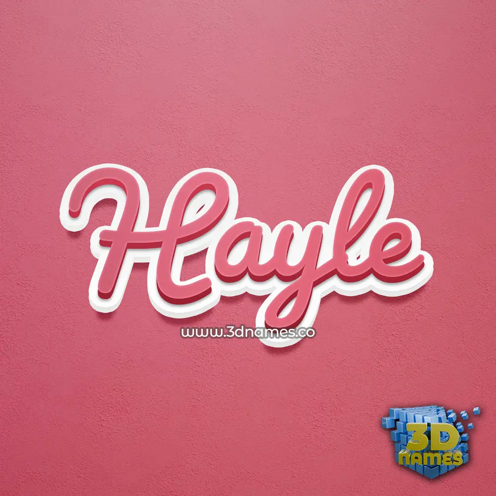 hayle in Red Scribble style - 3D name wallpaper hayle in Red Scribble style - 3D name wallpaper