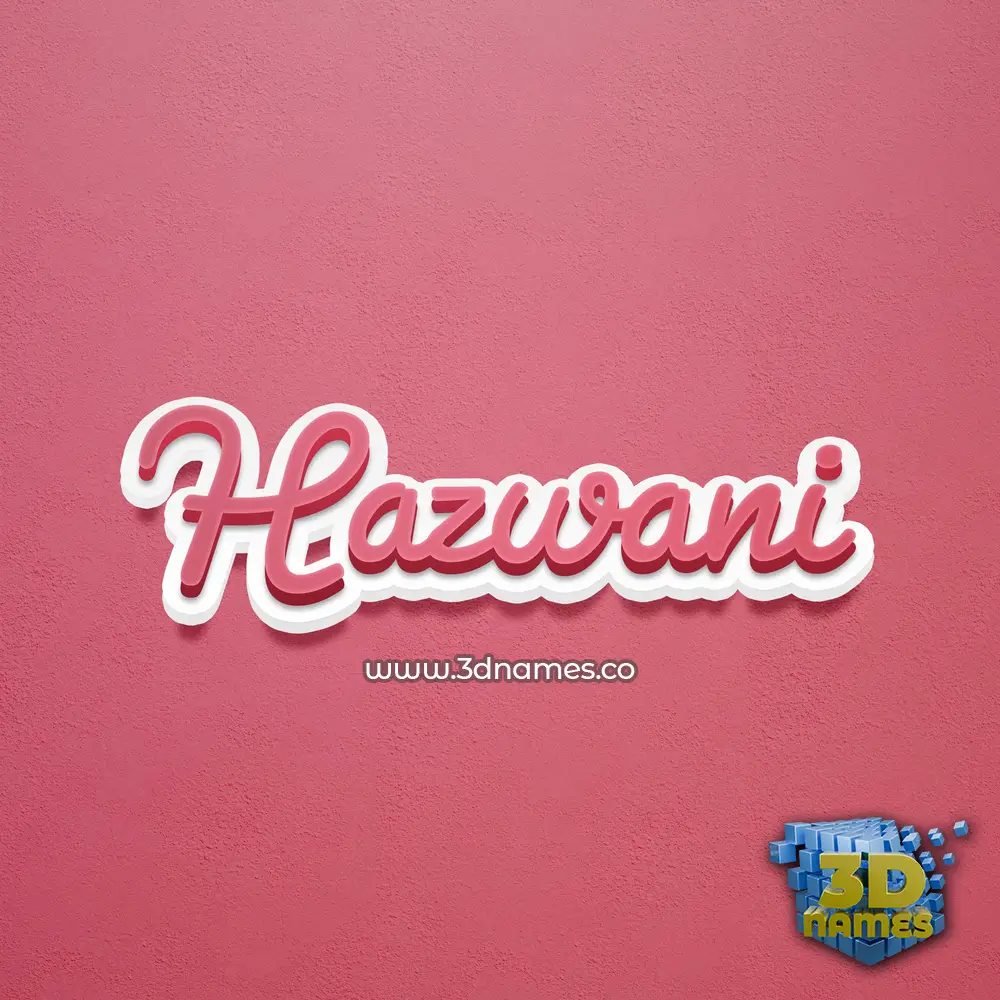 hazwani in Red Scribble style - 3D name wallpaper hazwani in Red Scribble style - 3D name wallpaper