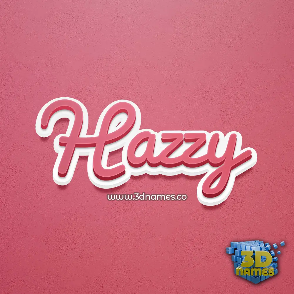 hazzy in Red Scribble style - 3D name wallpaper hazzy in Red Scribble style - 3D name wallpaper