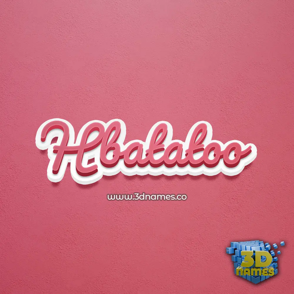 hbatatoo in Red Scribble style - 3D name wallpaper hbatatoo in Red Scribble style - 3D name wallpaper
