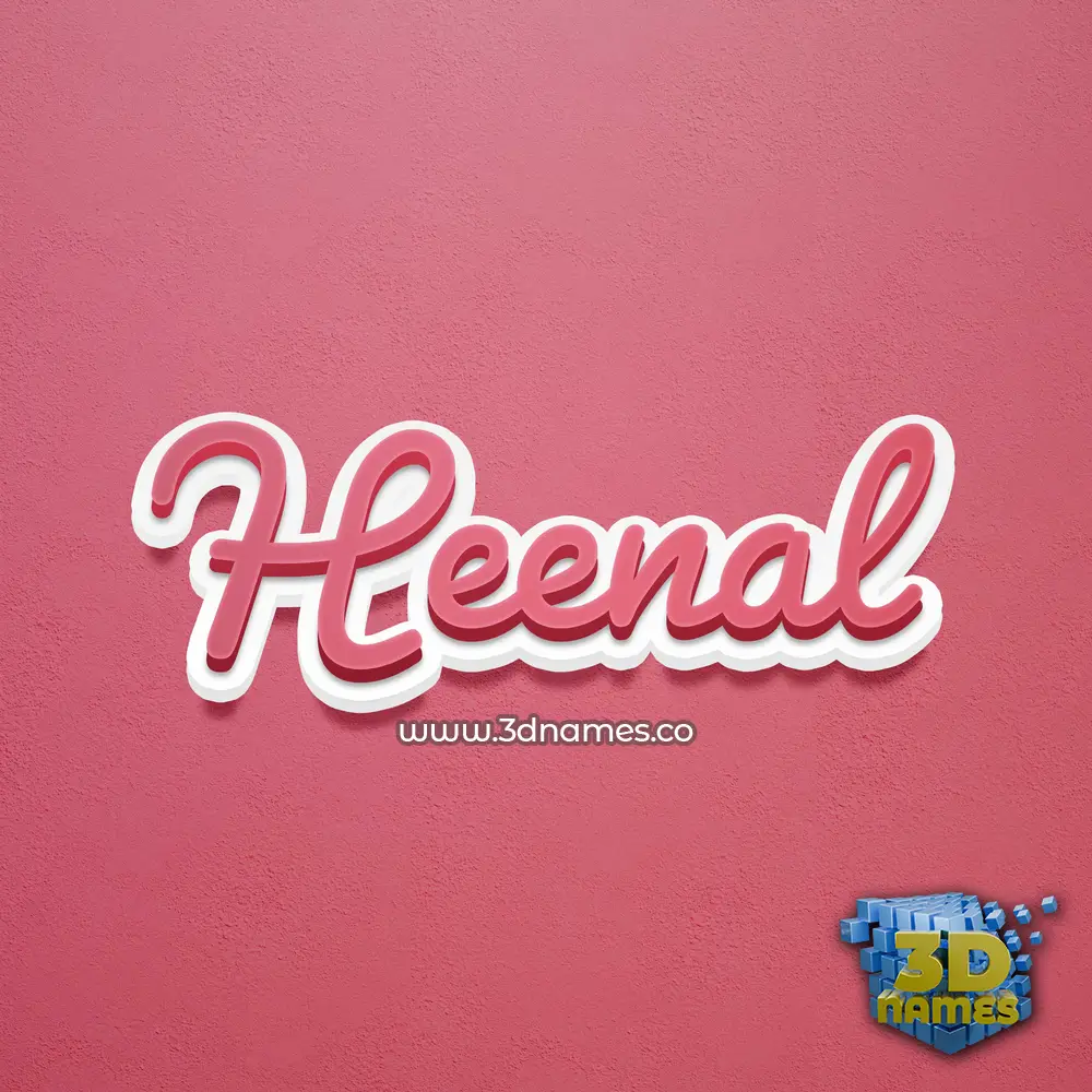 heenal in Red Scribble style - 3D name wallpaper heenal in Red Scribble style - 3D name wallpaper