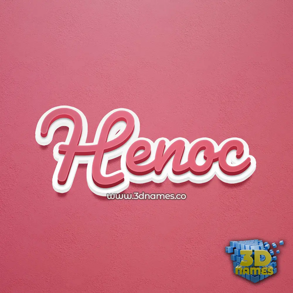 henoc in Red Scribble style - 3D name wallpaper henoc in Red Scribble style - 3D name wallpaper