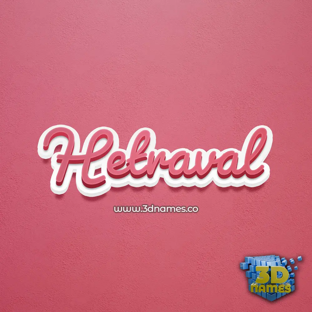 hetraval in Red Scribble style - 3D name wallpaper hetraval in Red Scribble style - 3D name wallpaper