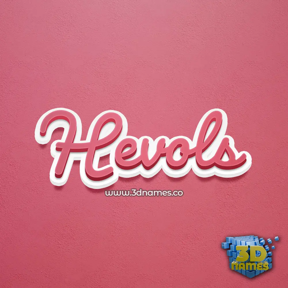 hevols in Red Scribble style - 3D name wallpaper hevols in Red Scribble style - 3D name wallpaper