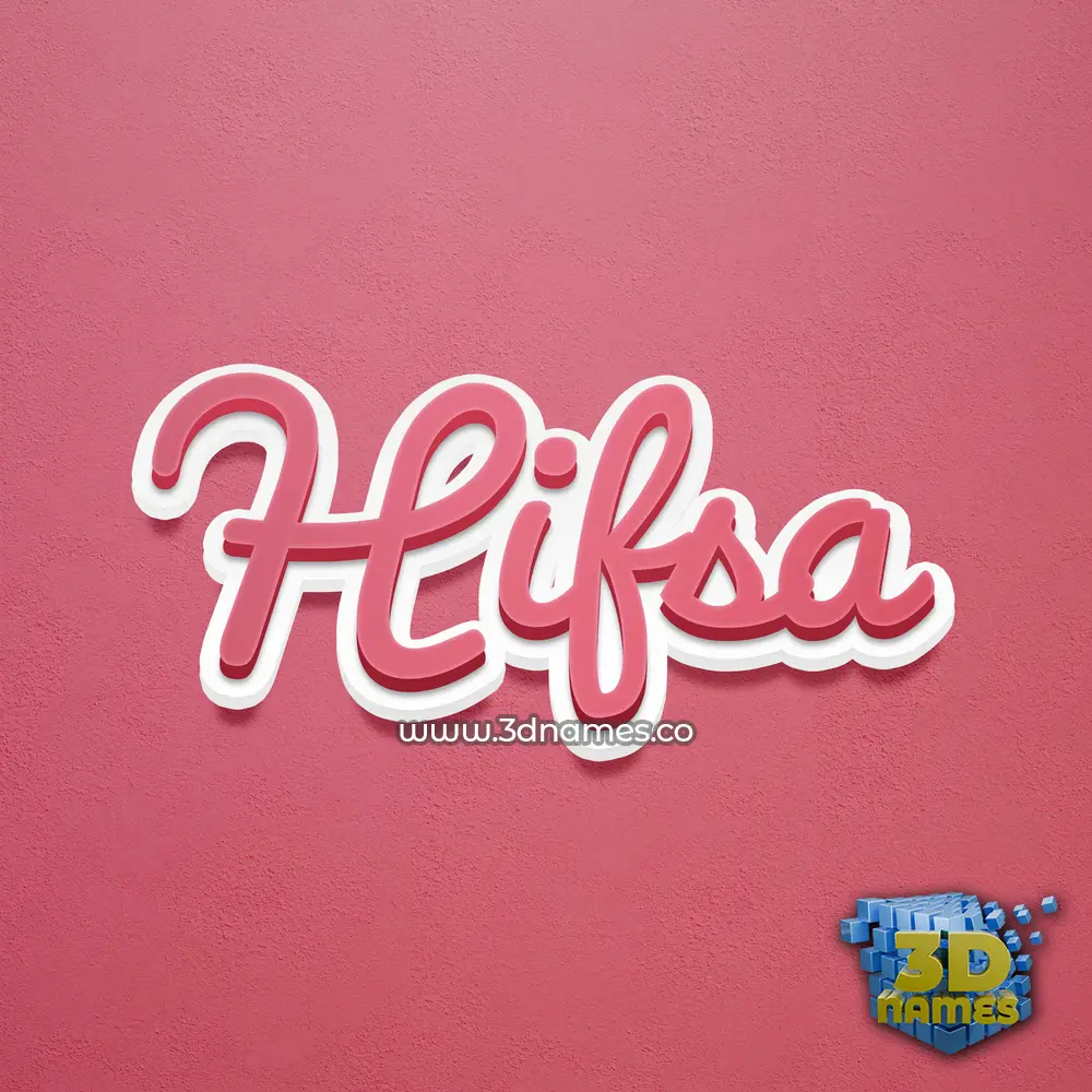 hifsa in Red Scribble style - 3D name wallpaper hifsa in Red Scribble style - 3D name wallpaper