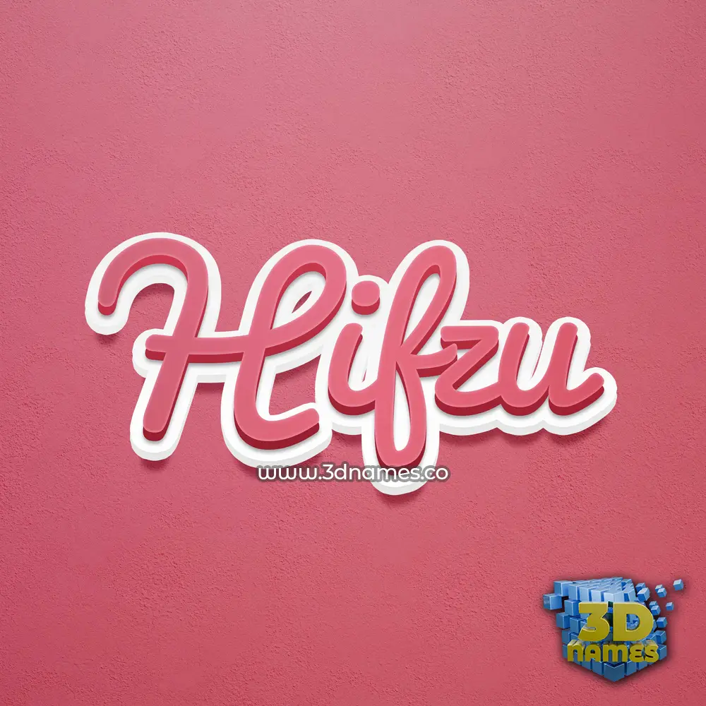 hifzu in Red Scribble style - 3D name wallpaper hifzu in Red Scribble style - 3D name wallpaper