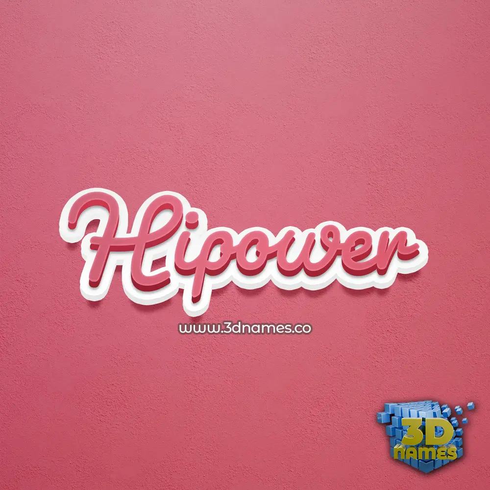 hipower in Red Scribble style - 3D name wallpaper hipower in Red Scribble style - 3D name wallpaper