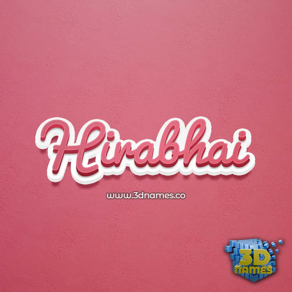 hirabhai in Red Scribble style - 3D name wallpaper hirabhai in Red Scribble style - 3D name wallpaper