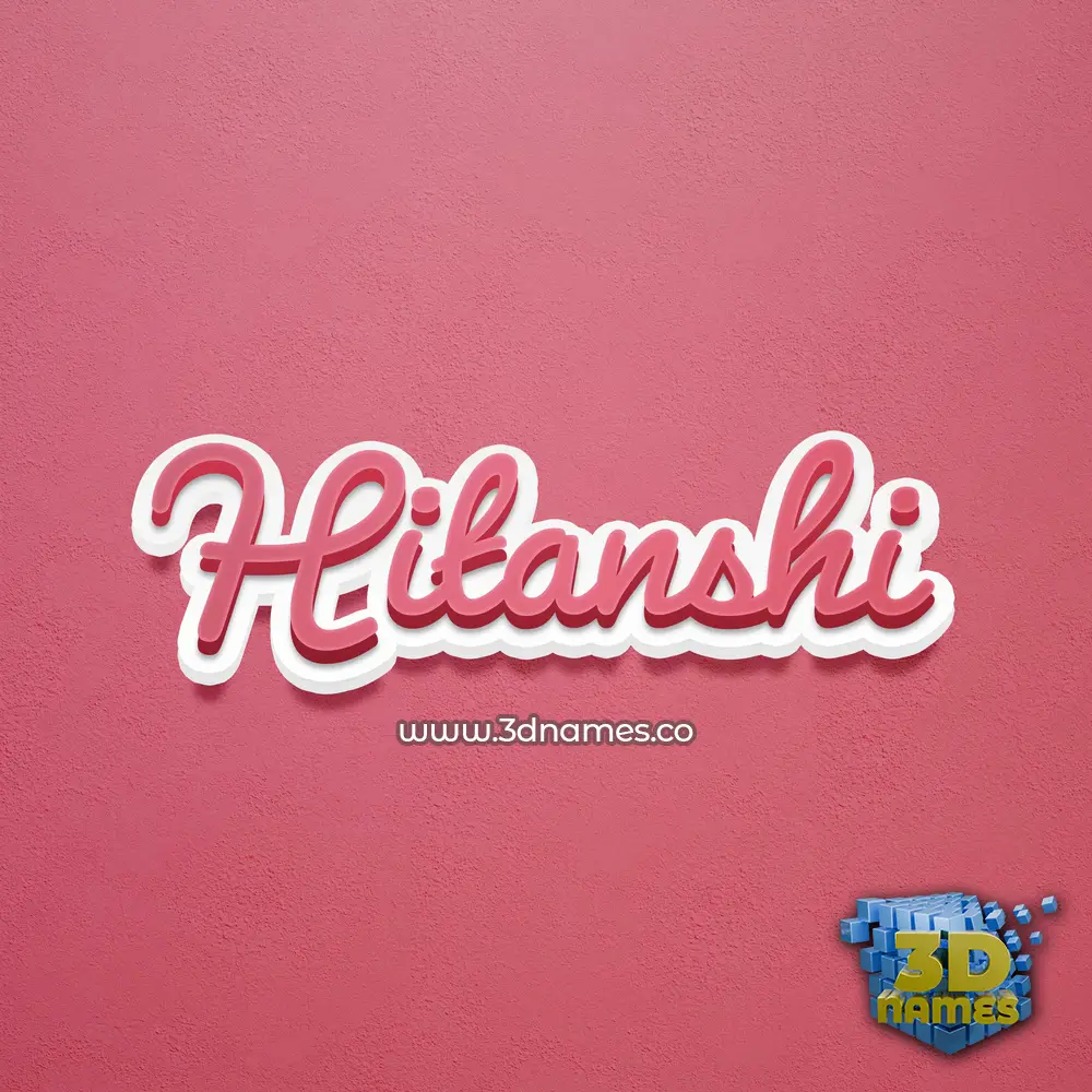 hitanshi in Red Scribble style - 3D name wallpaper hitanshi in Red Scribble style - 3D name wallpaper