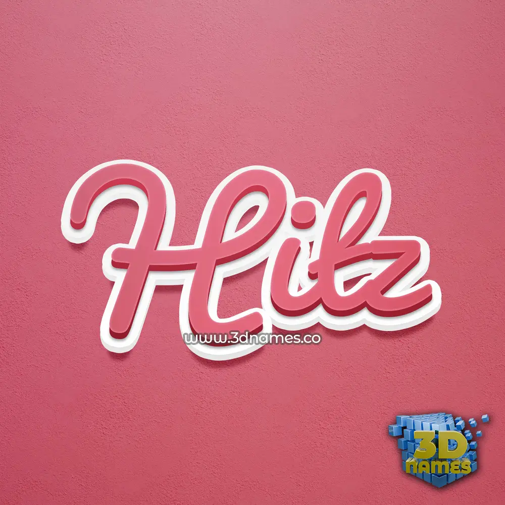hitz in Red Scribble style - 3D name wallpaper hitz in Red Scribble style - 3D name wallpaper