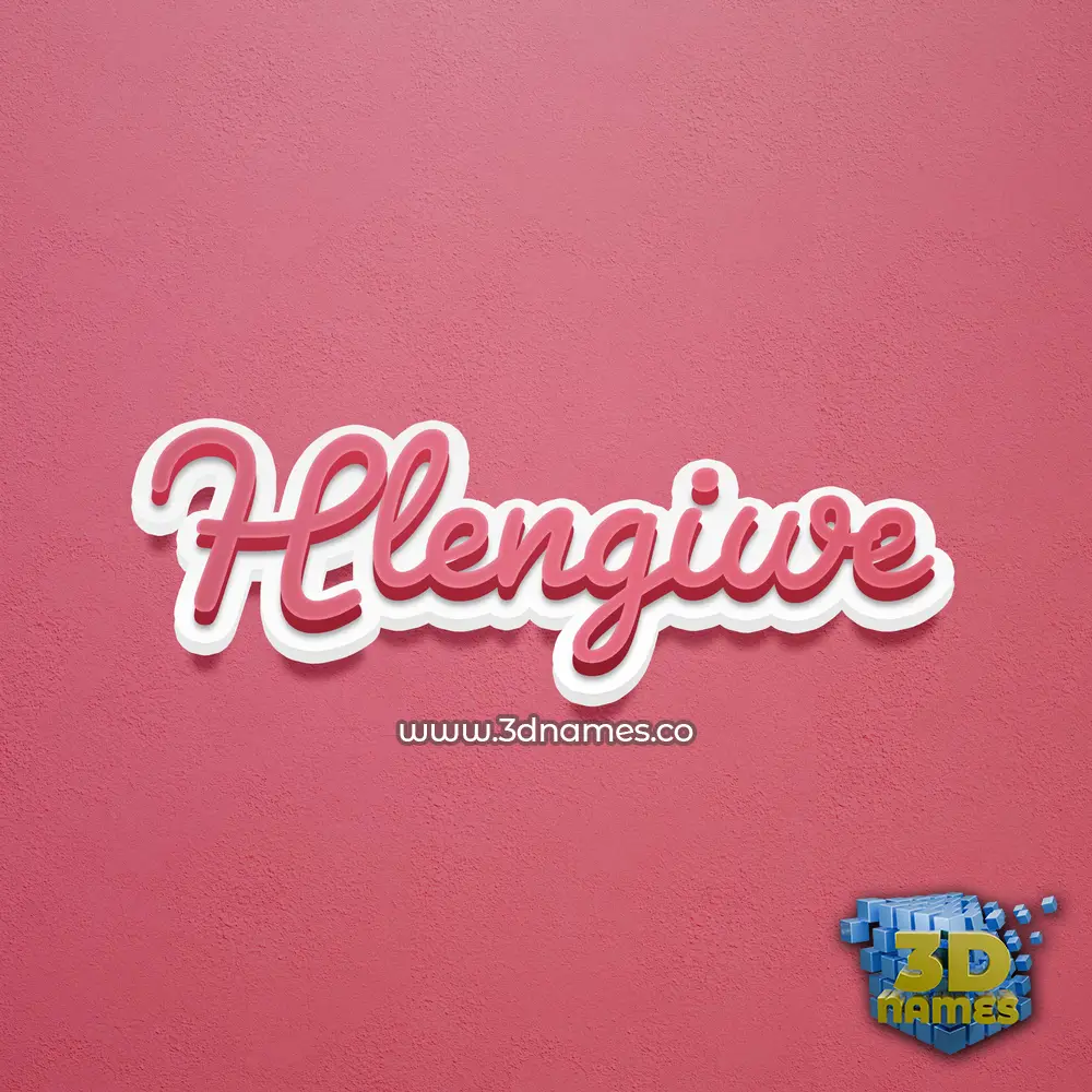 hlengiwe in Red Scribble style - 3D name wallpaper hlengiwe in Red Scribble style - 3D name wallpaper