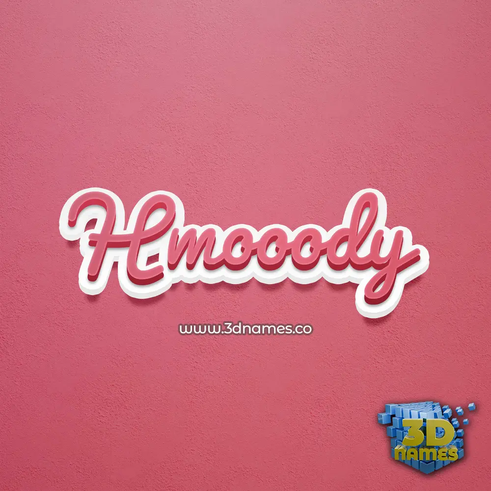 hmooody in Red Scribble style - 3D name wallpaper hmooody in Red Scribble style - 3D name wallpaper