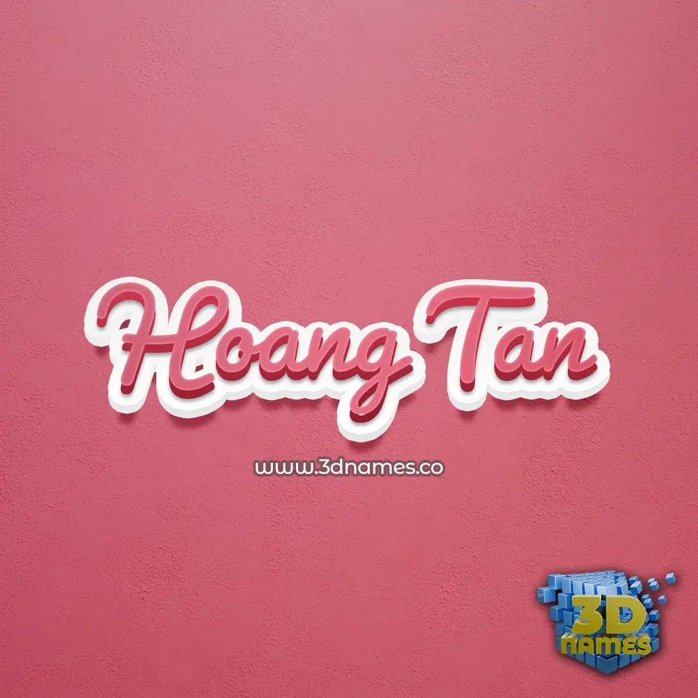 hoang tan in Red Scribble style - 3D name wallpaper hoang tan in Red Scribble style - 3D name wallpaper
