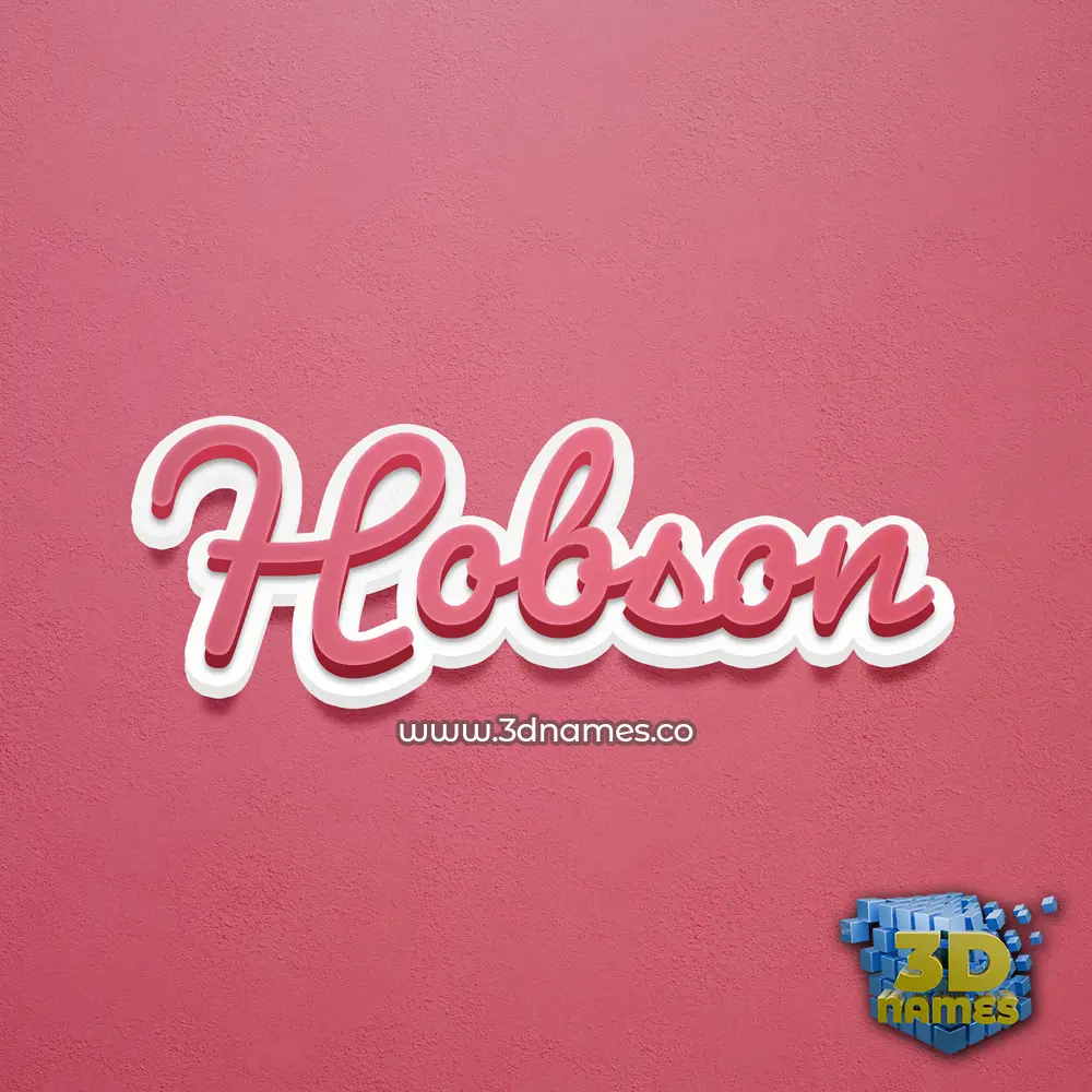 hobson in Red Scribble style - 3D name wallpaper hobson in Red Scribble style - 3D name wallpaper
