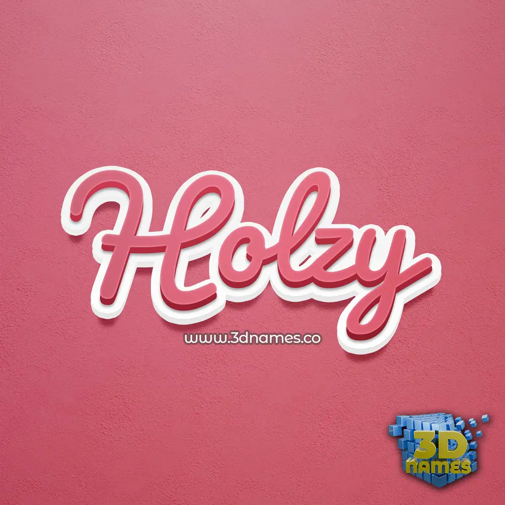 holzy in Red Scribble style - 3D name wallpaper holzy in Red Scribble style - 3D name wallpaper