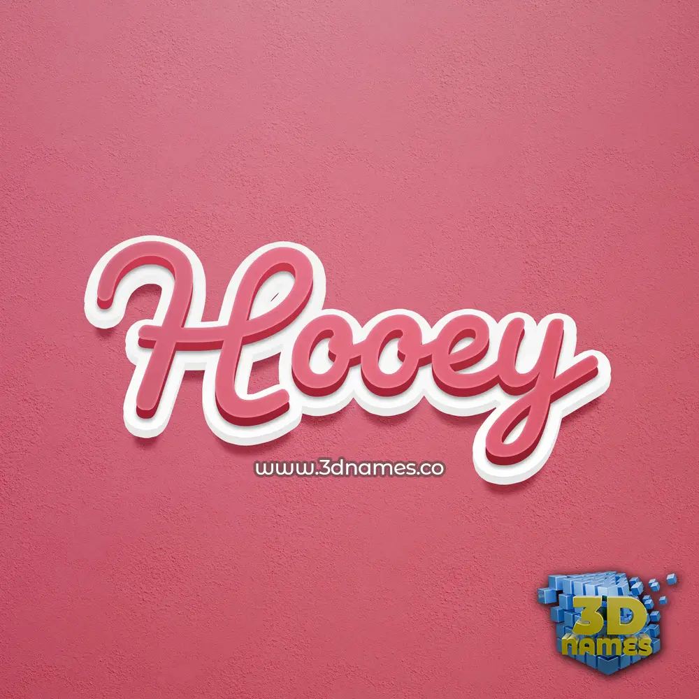 hooey in Red Scribble style - 3D name wallpaper hooey in Red Scribble style - 3D name wallpaper