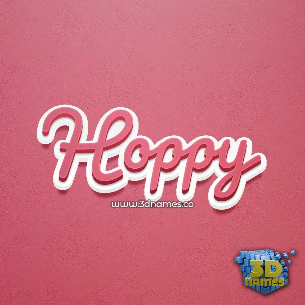 hoppy in Red Scribble style - 3D name wallpaper hoppy in Red Scribble style - 3D name wallpaper