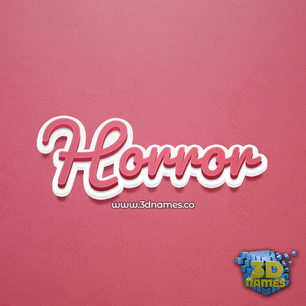horror in Red Scribble style - 3D name wallpaper horror in Red Scribble style - 3D name wallpaper