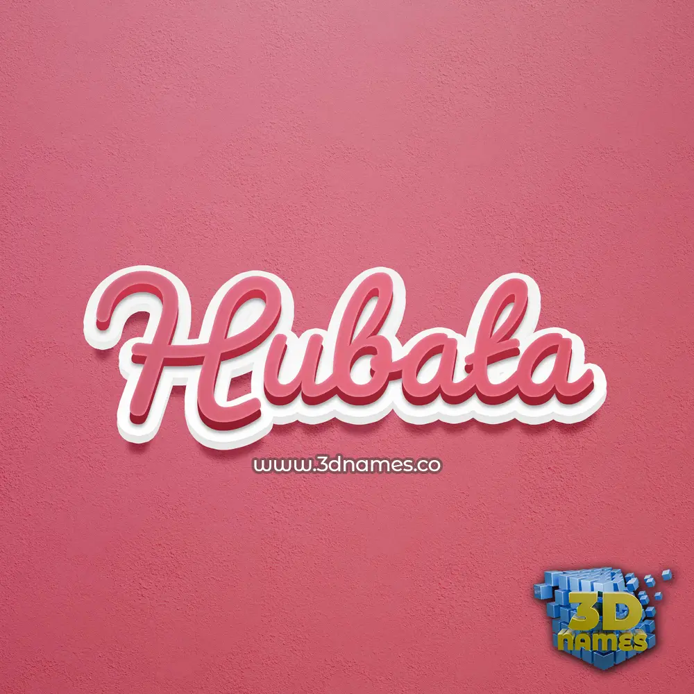 hubata in Red Scribble style - 3D name wallpaper hubata in Red Scribble style - 3D name wallpaper