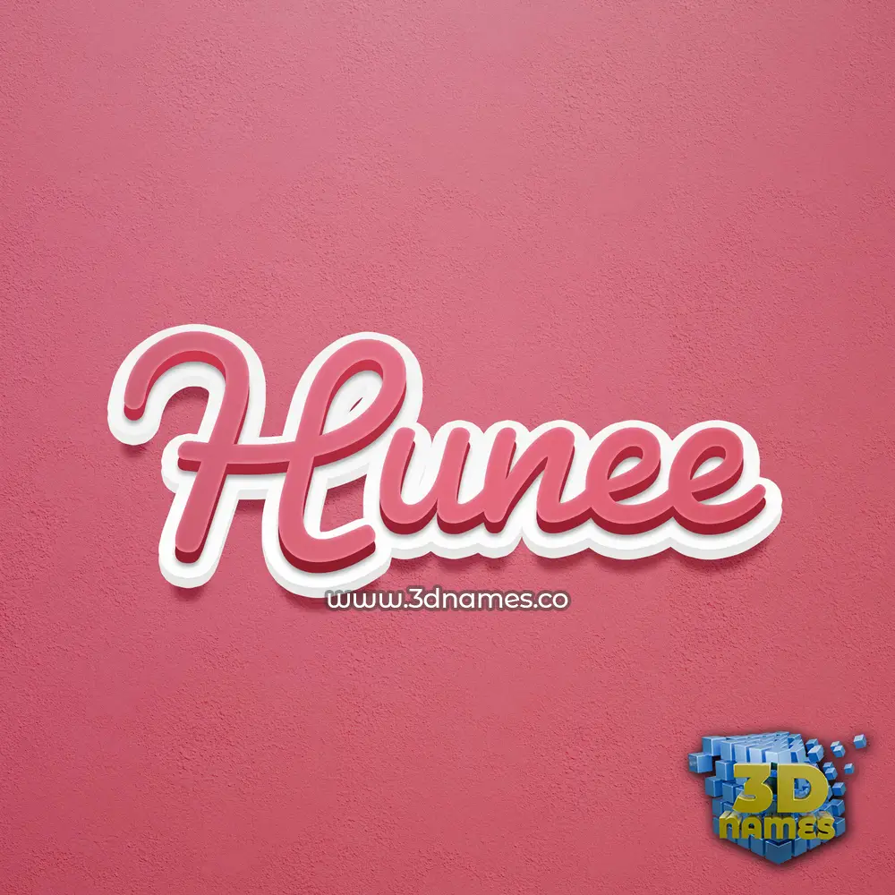 hunee in Red Scribble style - 3D name wallpaper hunee in Red Scribble style - 3D name wallpaper