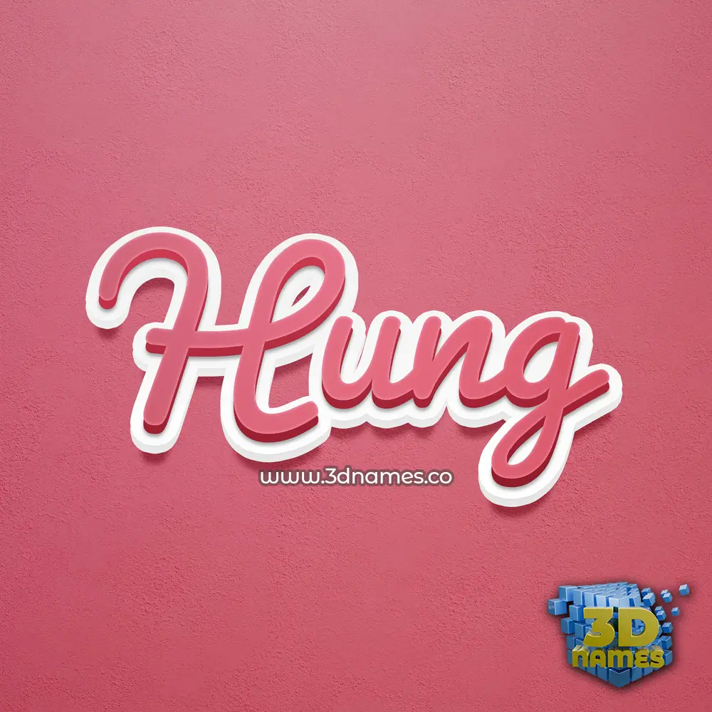 hung in Red Scribble style - 3D name wallpaper hung in Red Scribble style - 3D name wallpaper