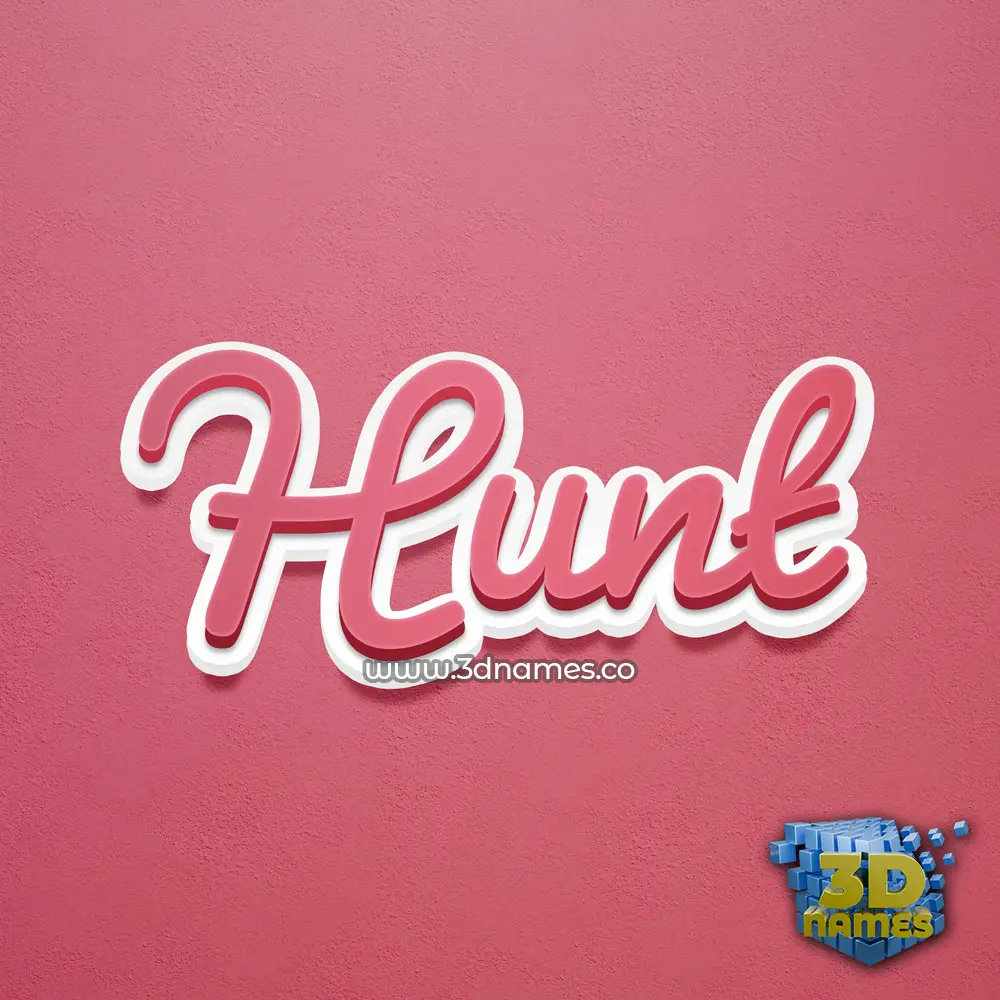 hunt in Red Scribble style - 3D name wallpaper hunt in Red Scribble style - 3D name wallpaper