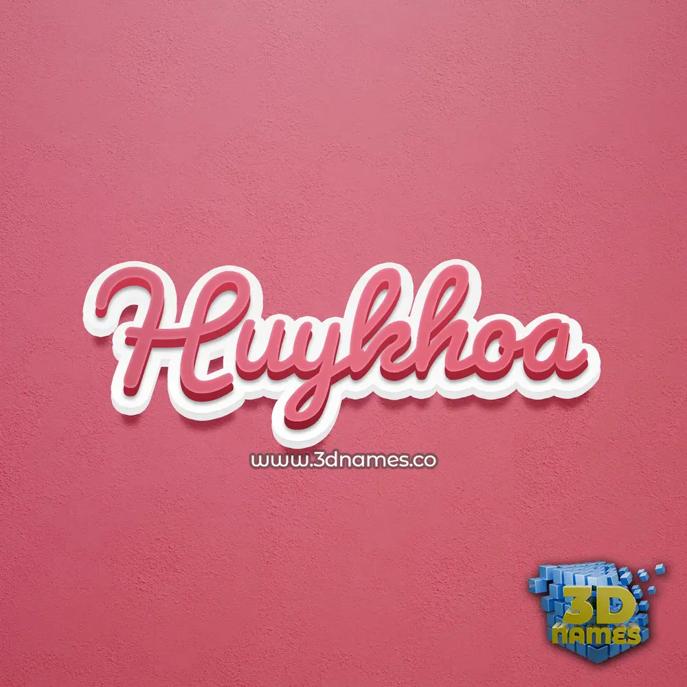 huykhoa in Red Scribble style - 3D name wallpaper huykhoa in Red Scribble style - 3D name wallpaper