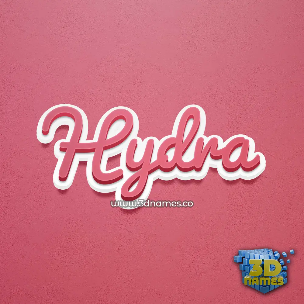 hydra in Red Scribble style - 3D name wallpaper hydra in Red Scribble style - 3D name wallpaper