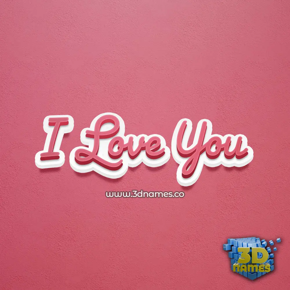 i love you in Red Scribble style - 3D name wallpaper i love you in Red Scribble style - 3D name wallpaper