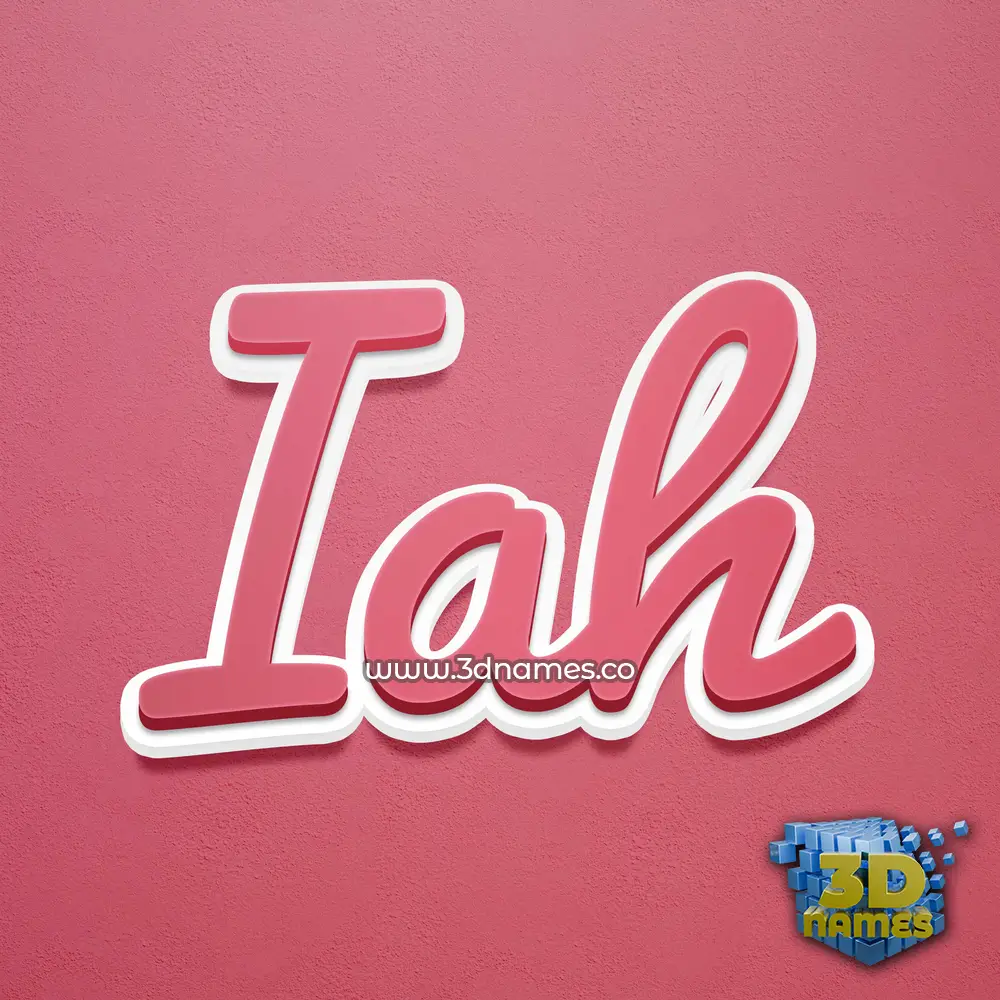 iah in Red Scribble style - 3D name wallpaper iah in Red Scribble style - 3D name wallpaper