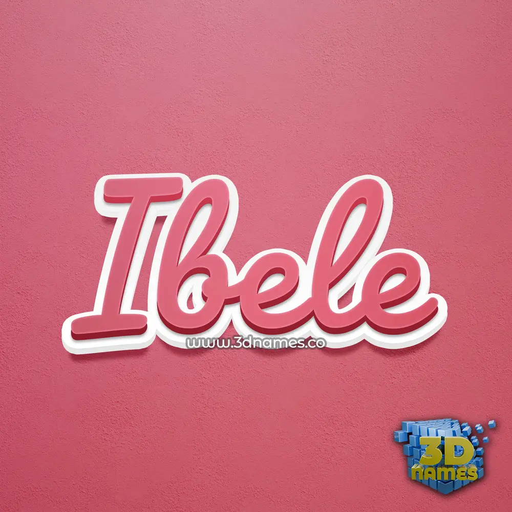 ibele in Red Scribble style - 3D name wallpaper ibele in Red Scribble style - 3D name wallpaper