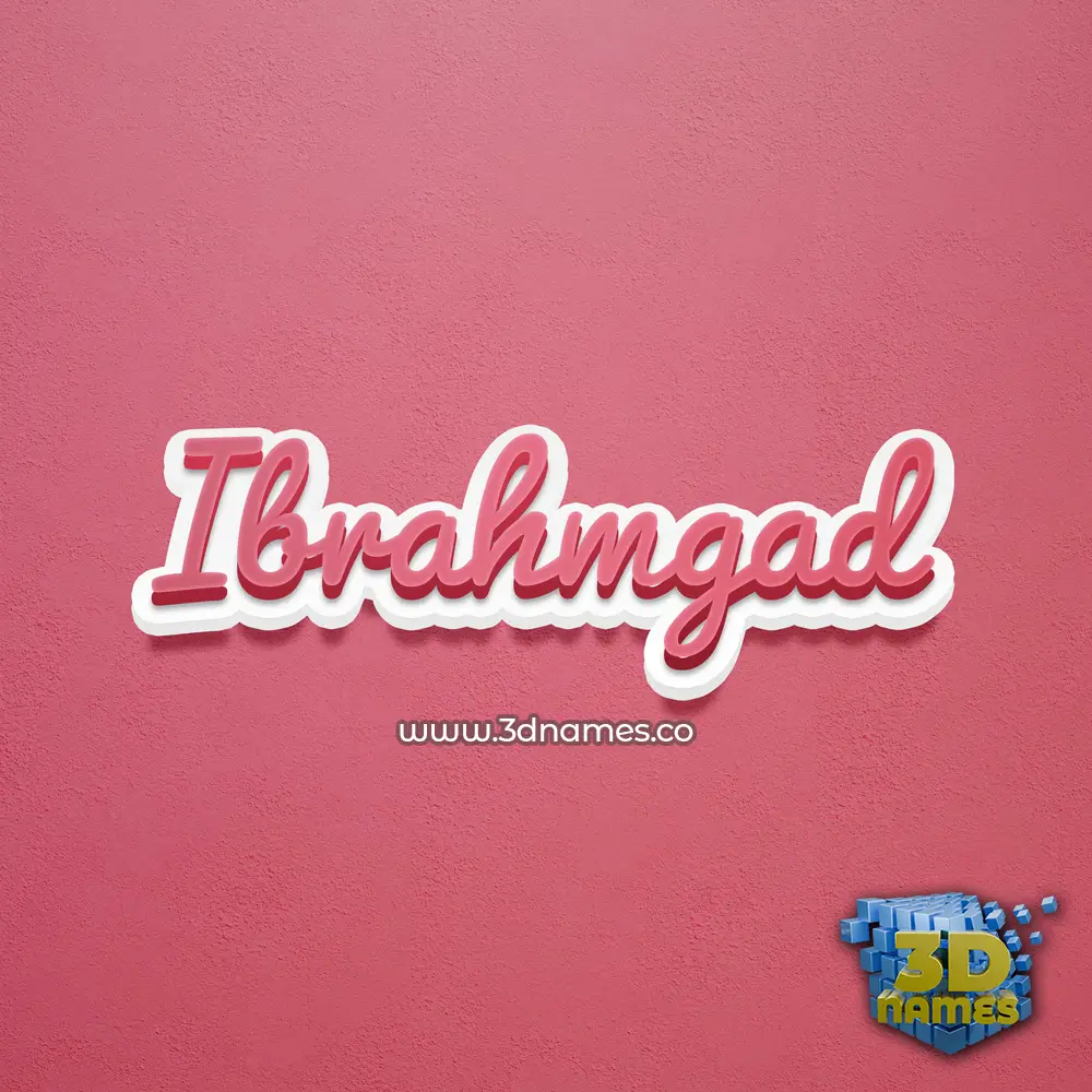 ibrahmgad in Red Scribble style - 3D name wallpaper ibrahmgad in Red Scribble style - 3D name wallpaper