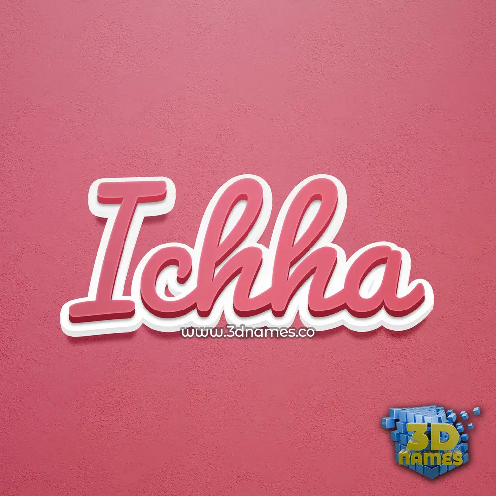 ichha in Red Scribble style - 3D name wallpaper ichha in Red Scribble style - 3D name wallpaper