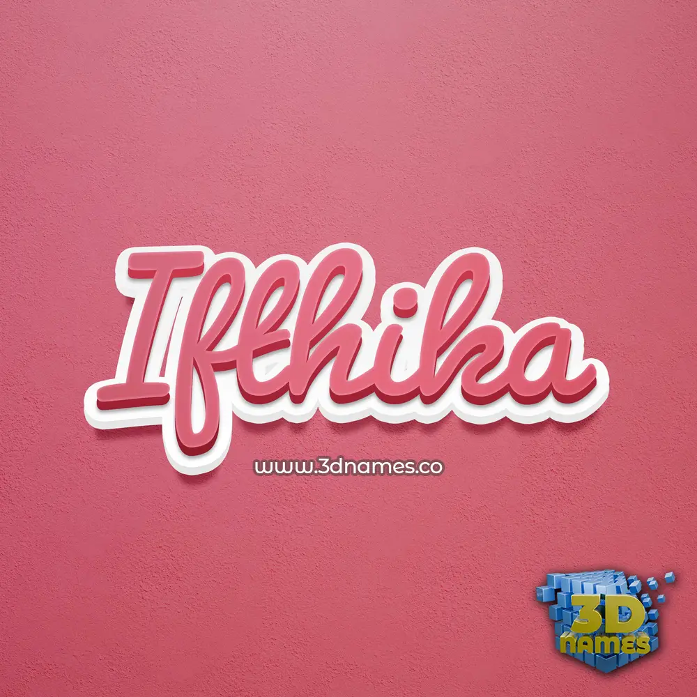 ifthika in Red Scribble style - 3D name wallpaper ifthika in Red Scribble style - 3D name wallpaper