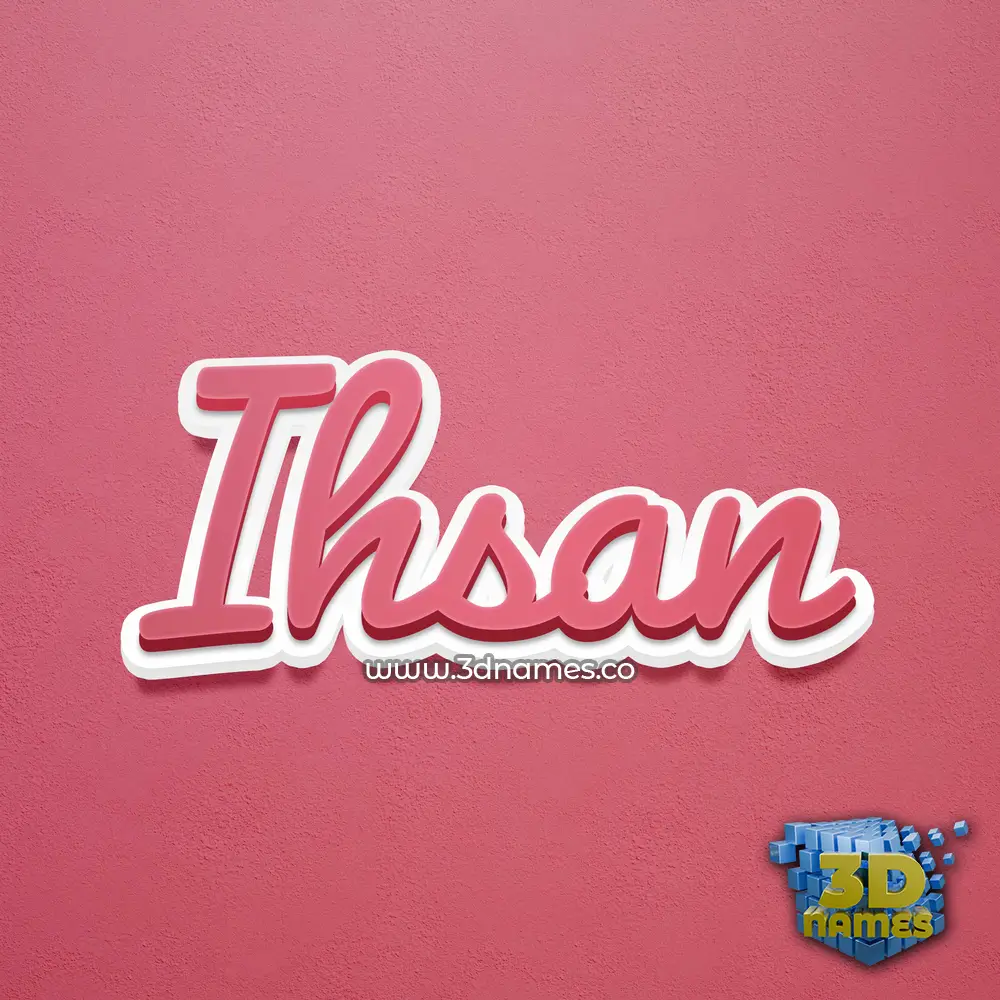 ihsan in Red Scribble style - 3D name wallpaper ihsan in Red Scribble style - 3D name wallpaper
