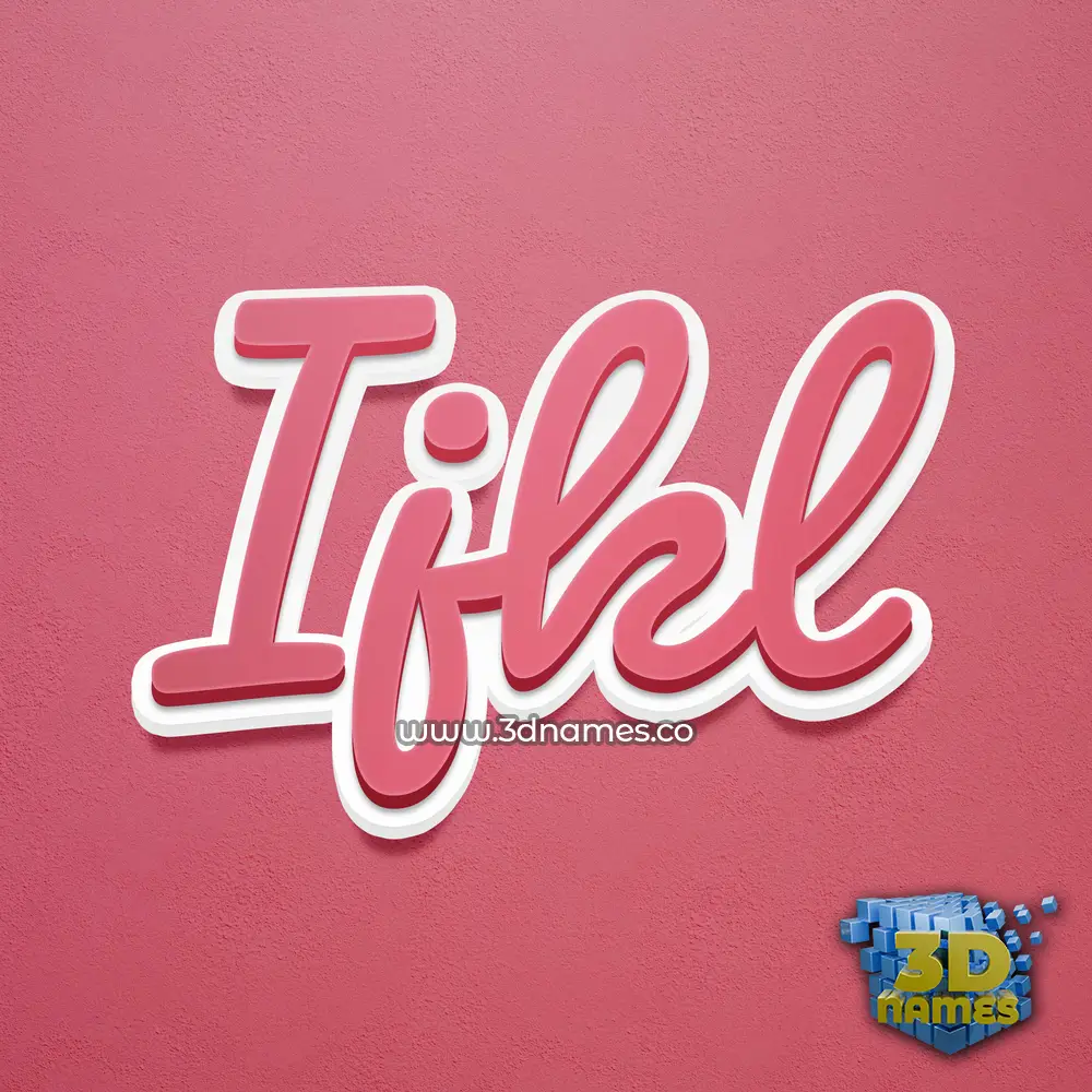 ijkl in Red Scribble style - 3D name wallpaper