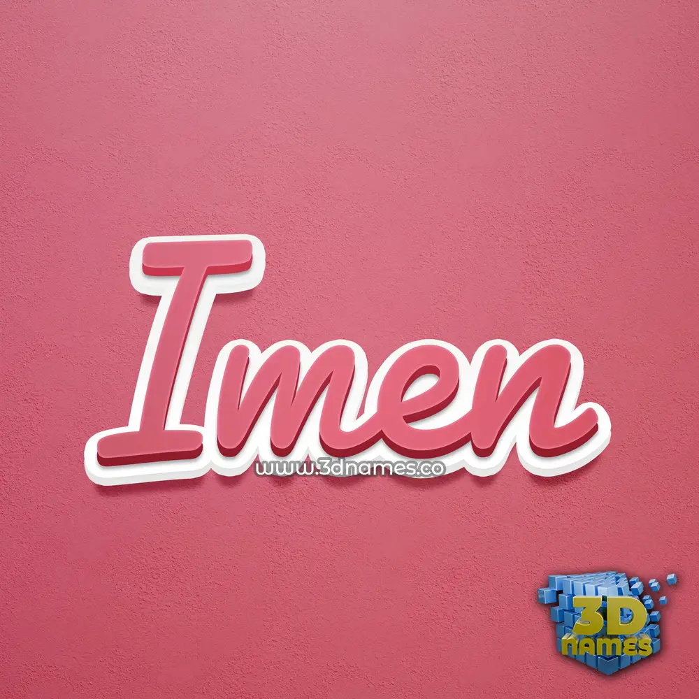 imen in Red Scribble style - 3D name wallpaper imen in Red Scribble style - 3D name wallpaper