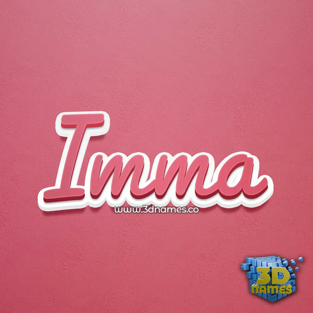 imma in Red Scribble style - 3D name wallpaper imma in Red Scribble style - 3D name wallpaper