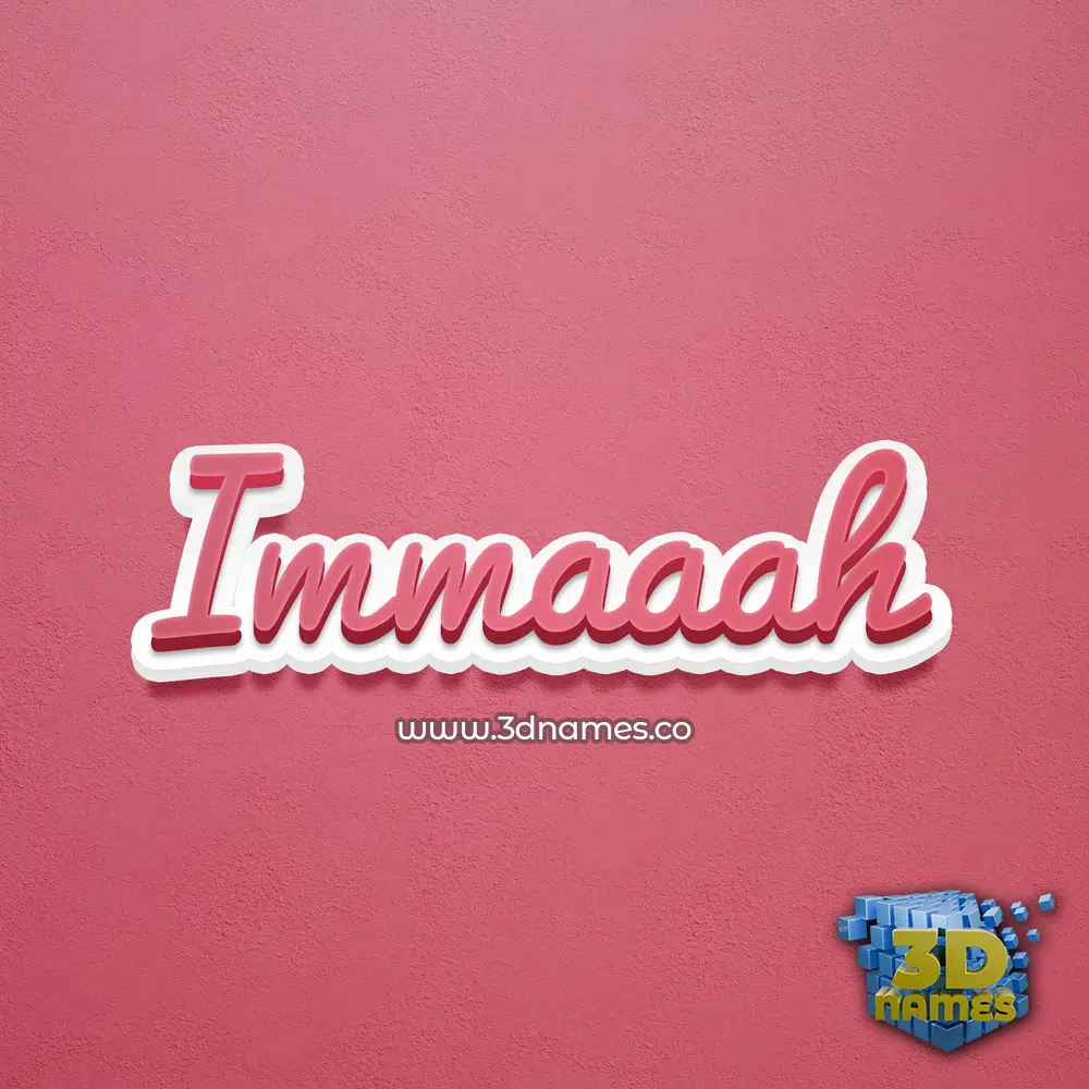 immaaah in Red Scribble style - 3D name wallpaper immaaah in Red Scribble style - 3D name wallpaper