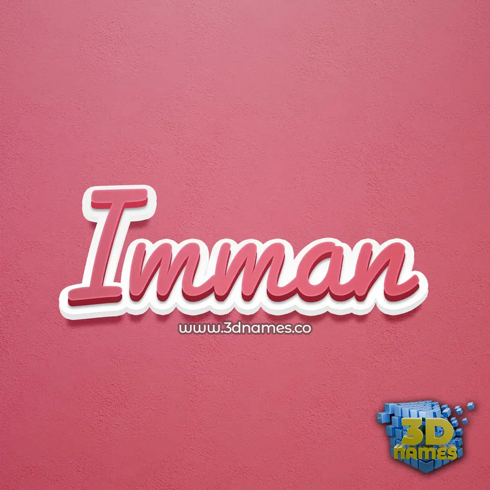 imman in Red Scribble style - 3D name wallpaper imman in Red Scribble style - 3D name wallpaper