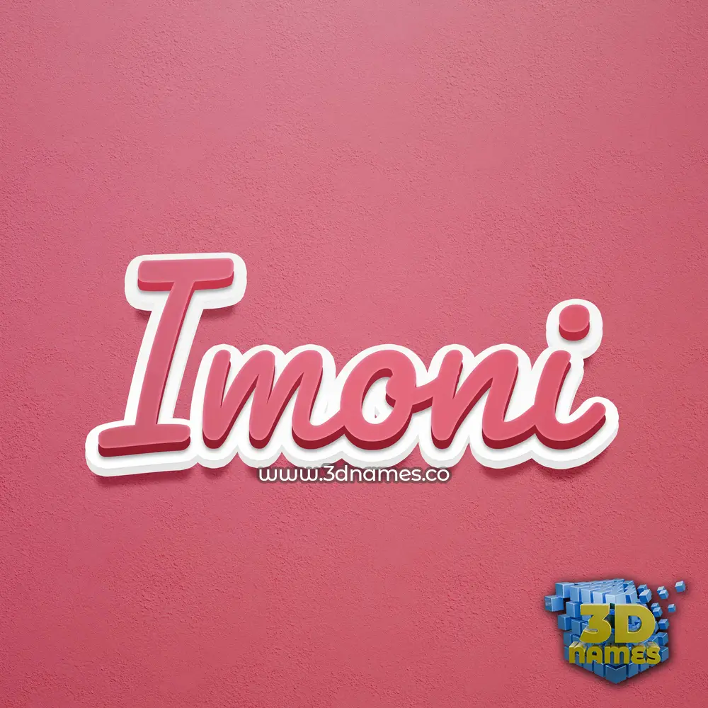imoni in Red Scribble style - 3D name wallpaper imoni in Red Scribble style - 3D name wallpaper